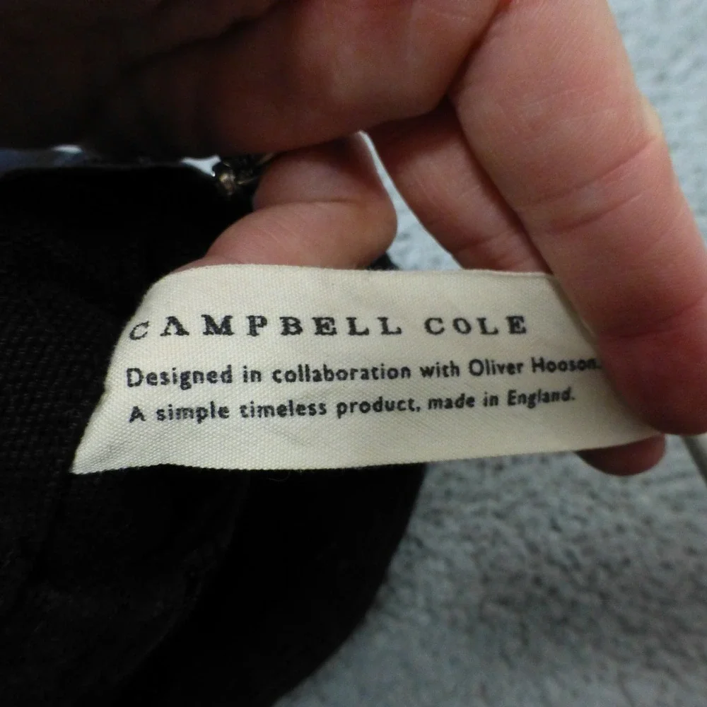 Campbell Cole Oliver Hooson O Bag Black Canvas Crossbody Messenger England Made